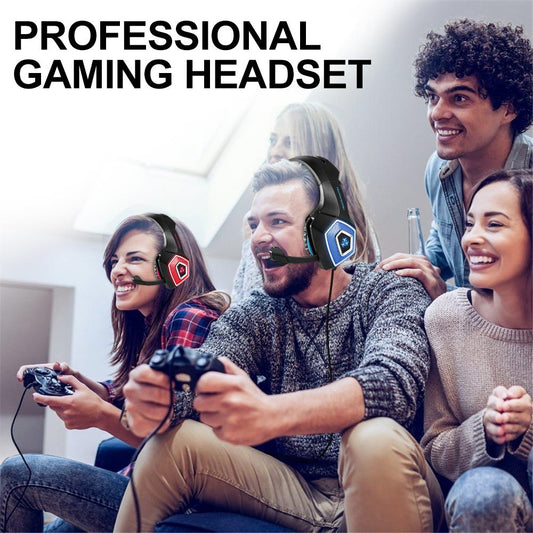 Dragon LED Gaming Headset with Mic – Stereo Sound, Noise-Canceling, Comfortable Earpads
